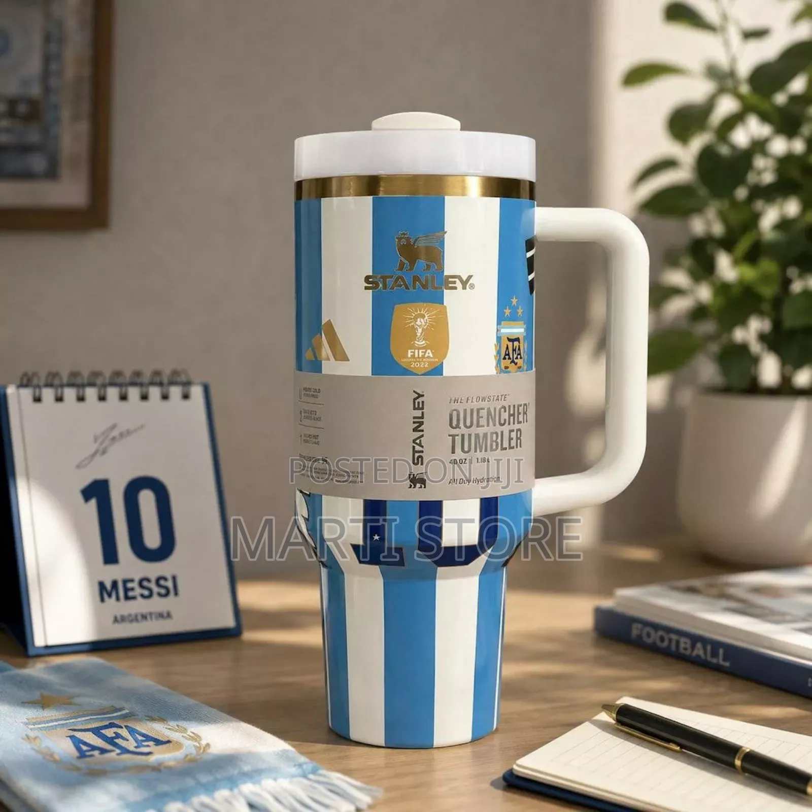 Stanley Argentina Messi 40oz Tumbler)