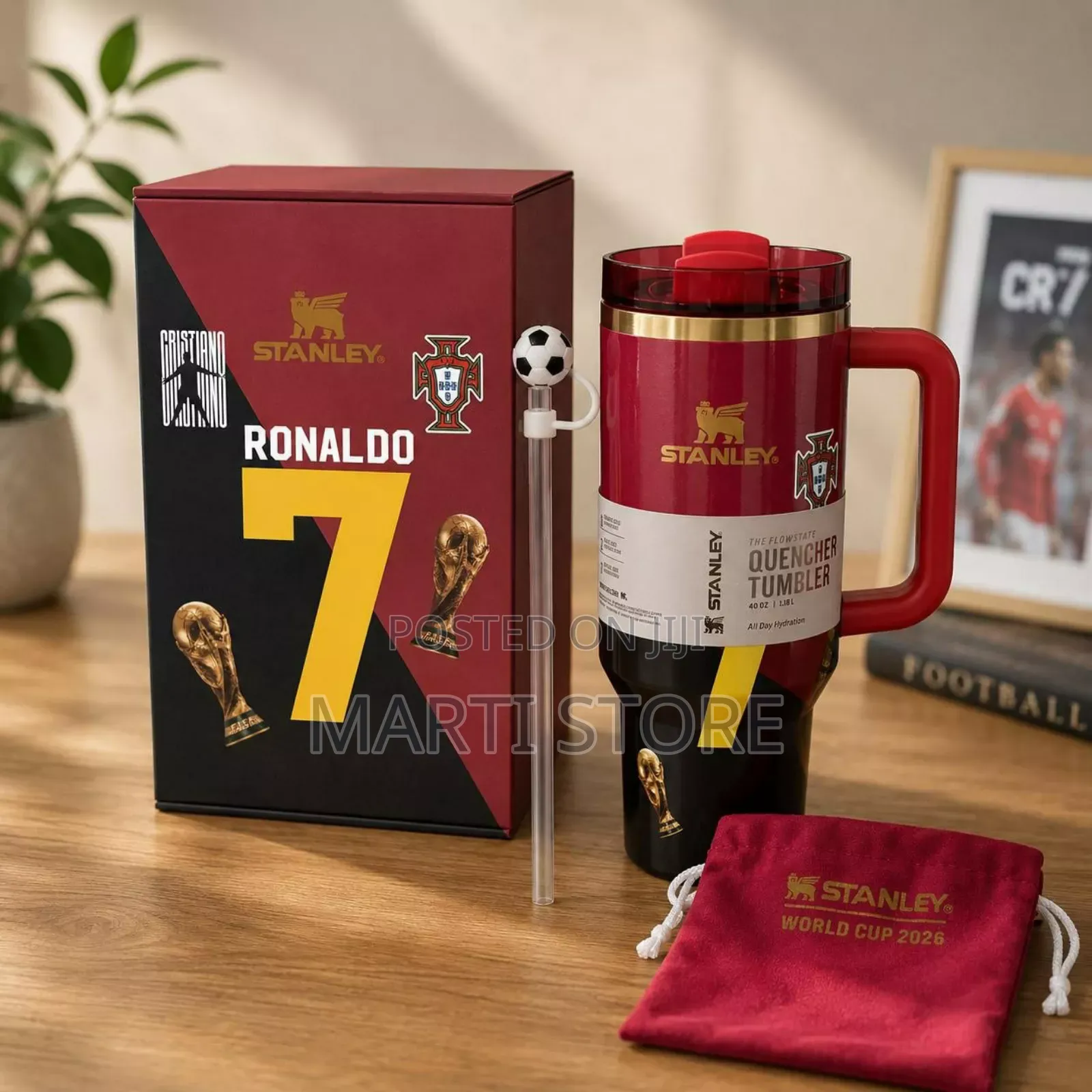 Cristiano Ronaldo (CR7) Special Edition Stanley Tumbler!
