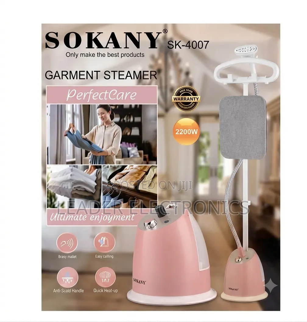 Sokany Garment Steamer – Powerful Steam, Fast Wrinkle Removal