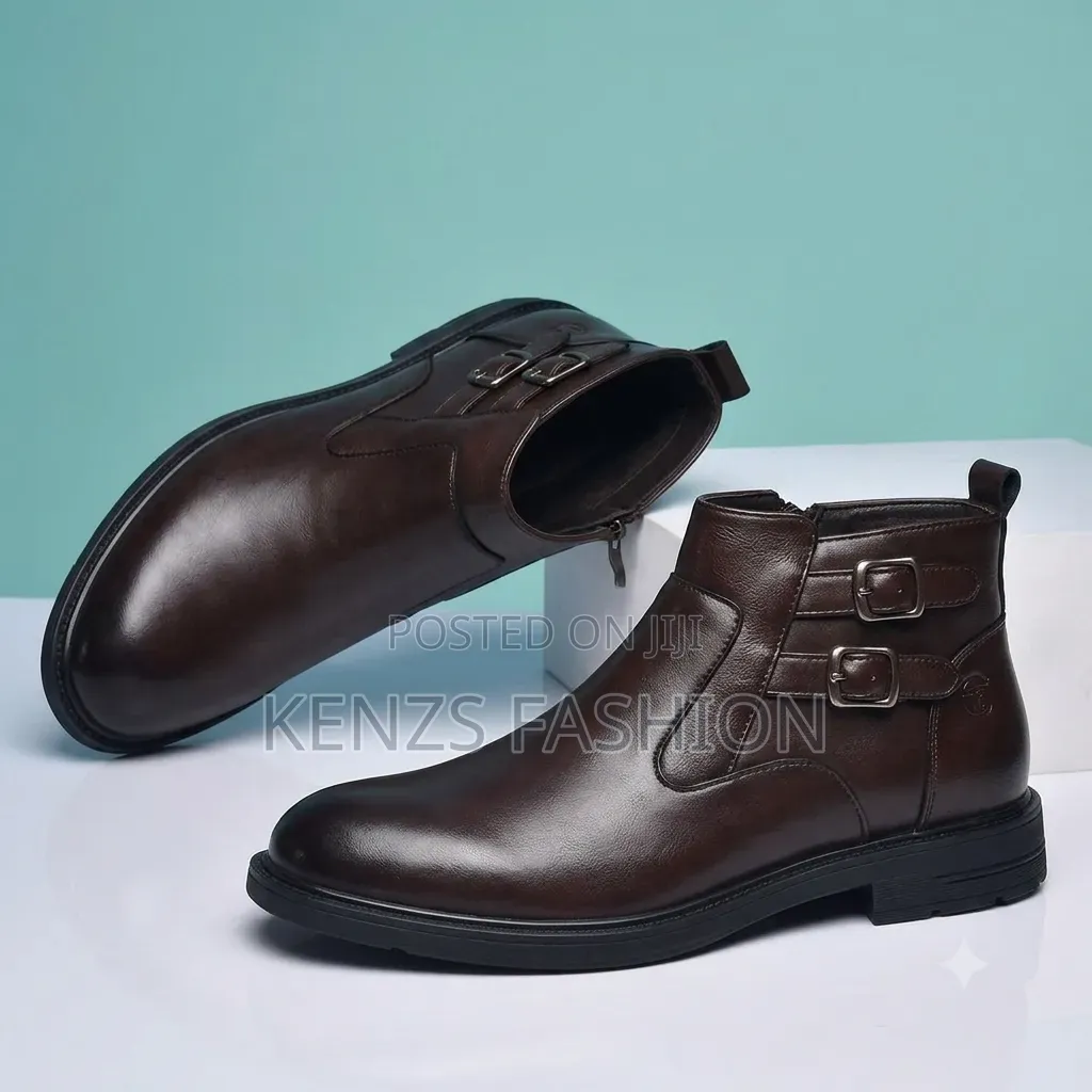Premium Brown Chelsea Boots (Side Zipped)