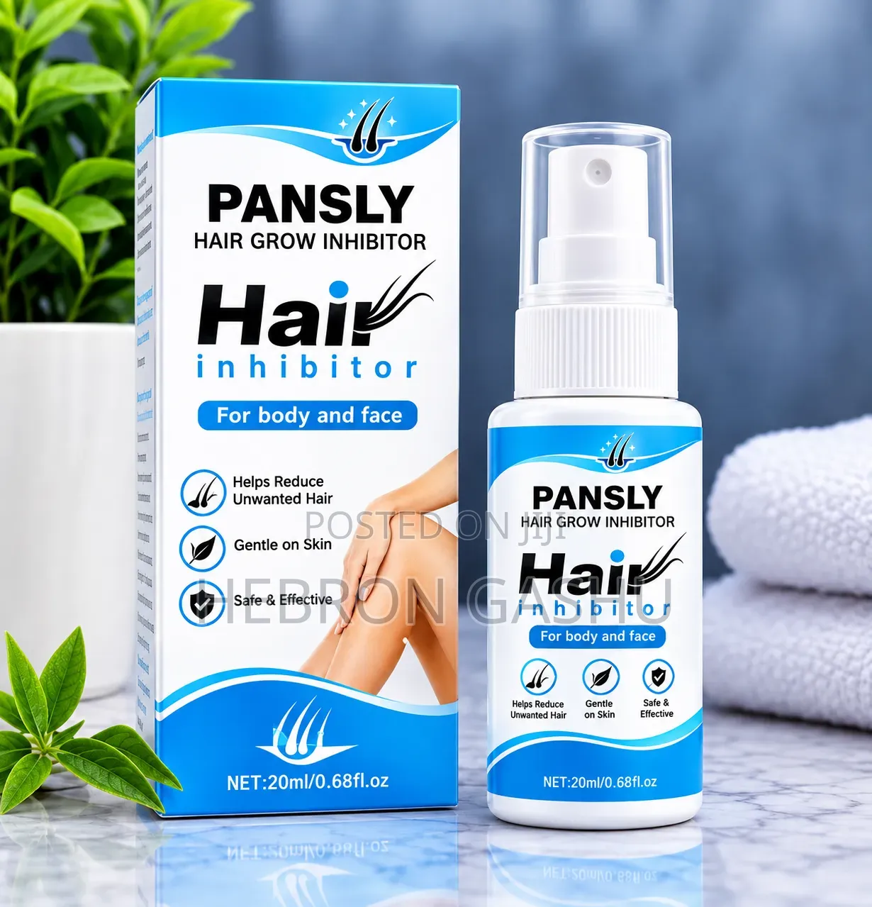 PANSLY Hair Grow Inhibitor Spray – For Body Face (20m