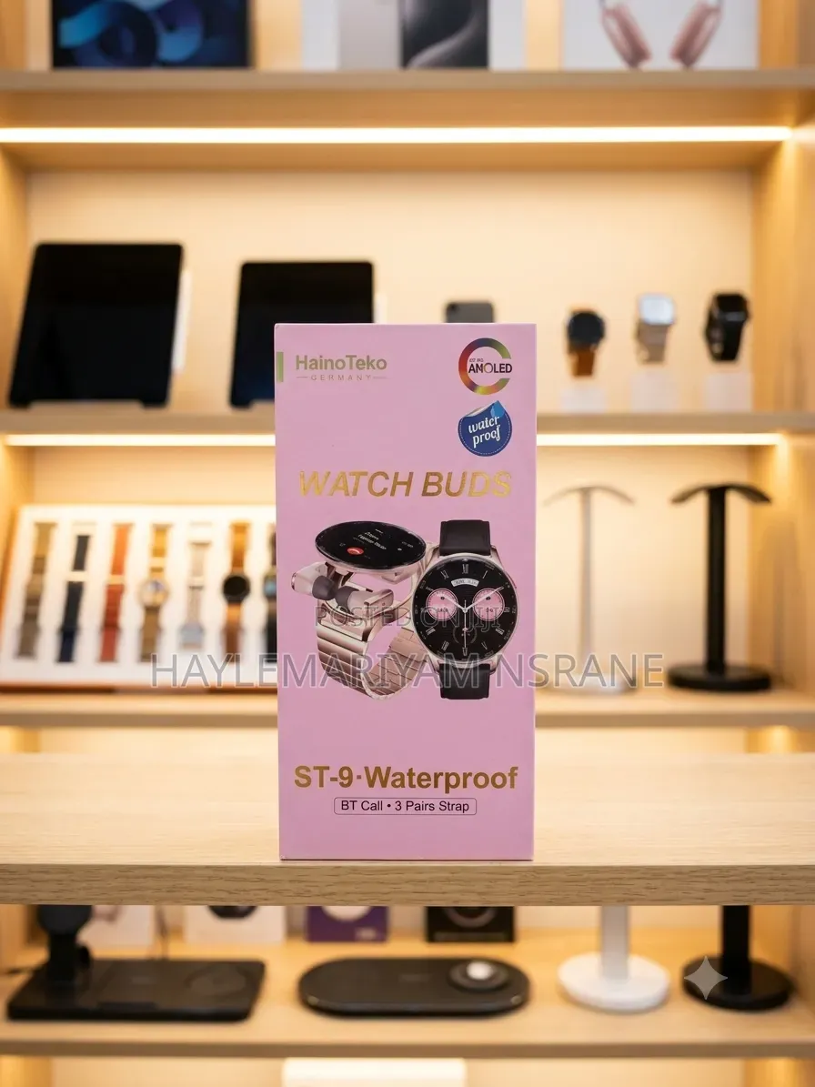 Haino Teko ST-9 Watch Buds (2-in-1 Smartwatch With Wireless Earbuds)