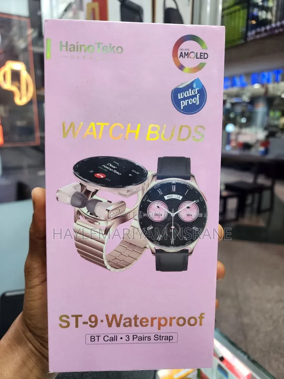 Haino Teko ST-9 Watch Buds (2-in-1 Smartwatch With Wireless Earbuds)