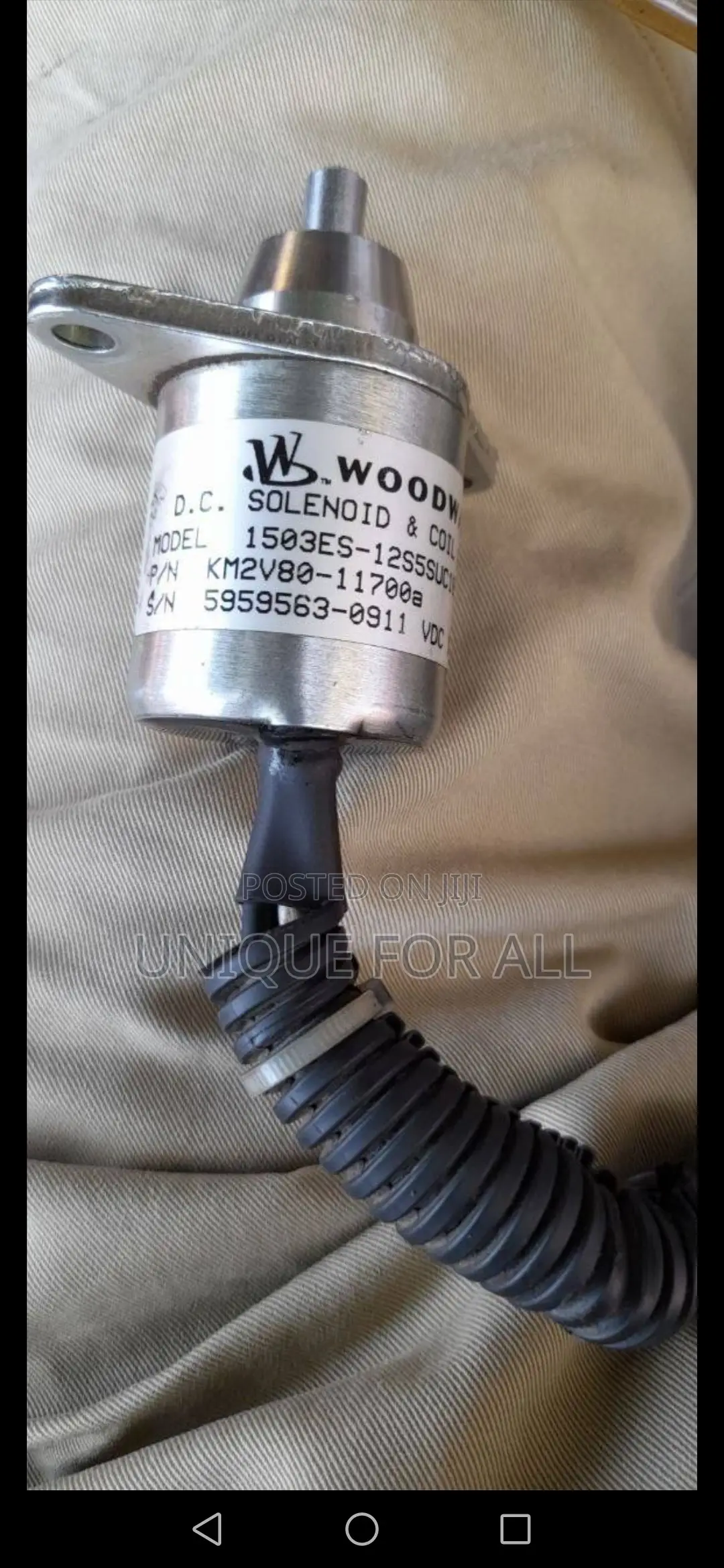 Woodward D.C. Fuel Shutoff Solenoid