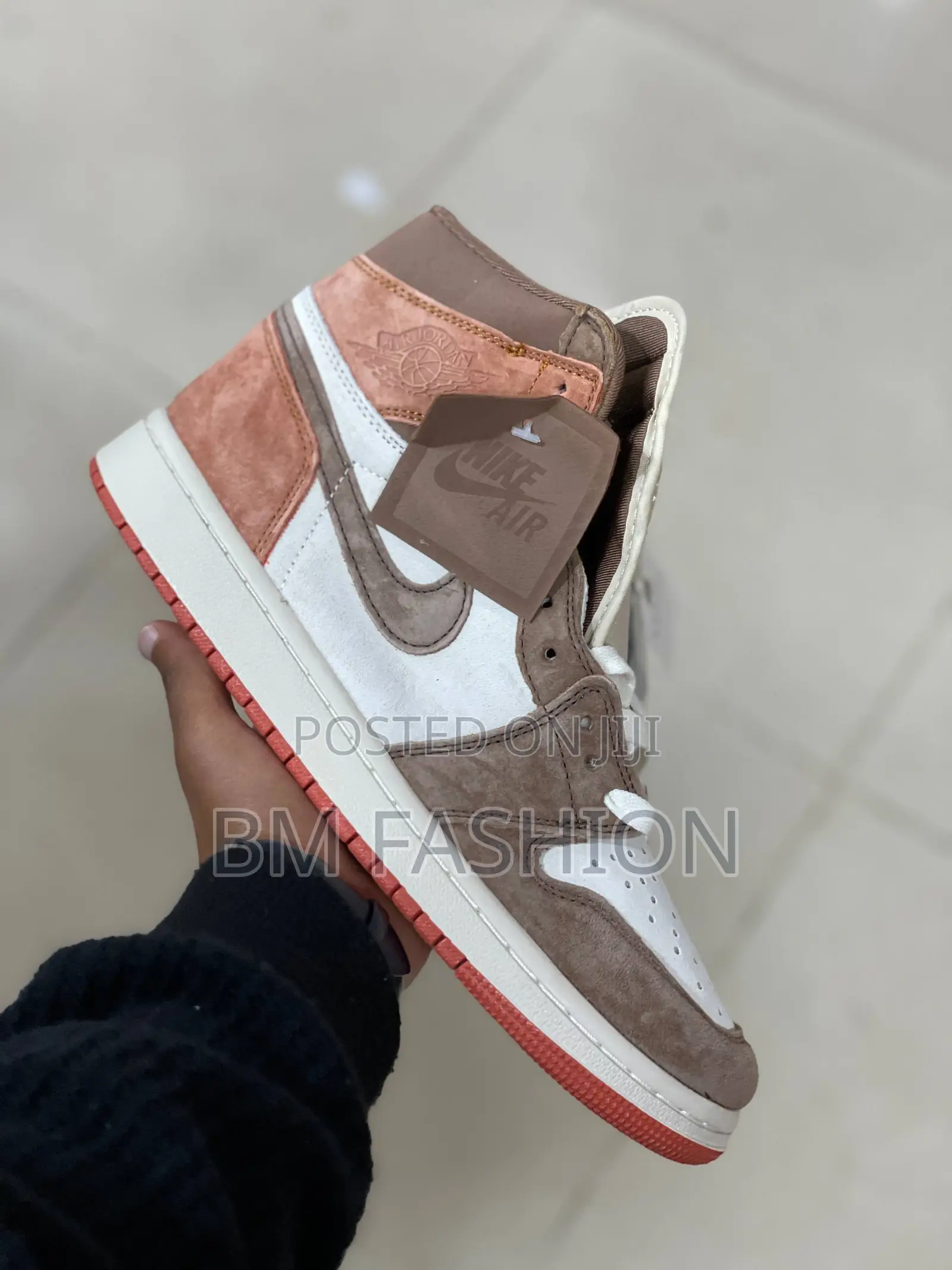 Jordan 1 White X Light Brown X Orange Multicolor