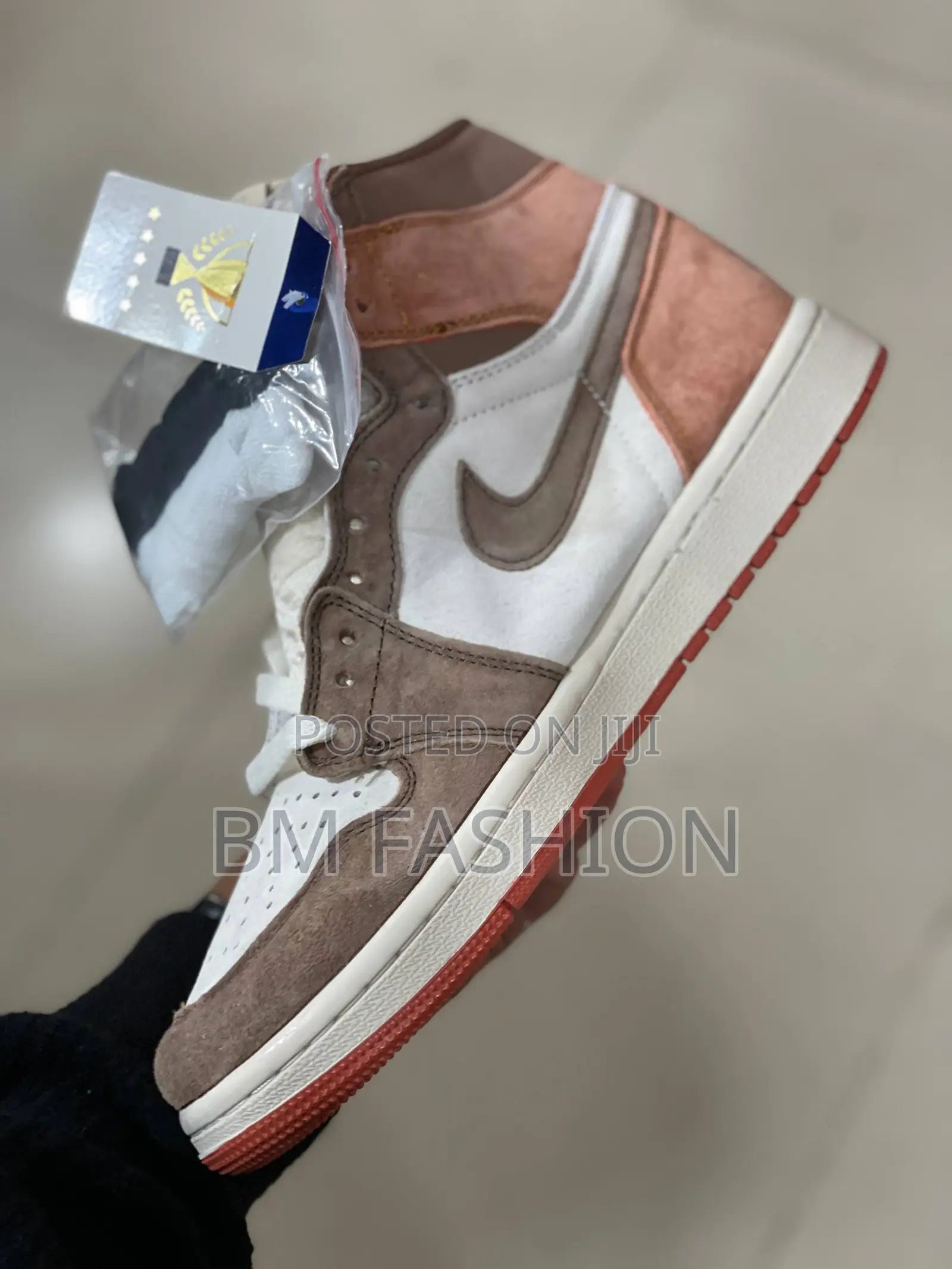 Jordan 1 White X Light Brown X Orange Multicolor