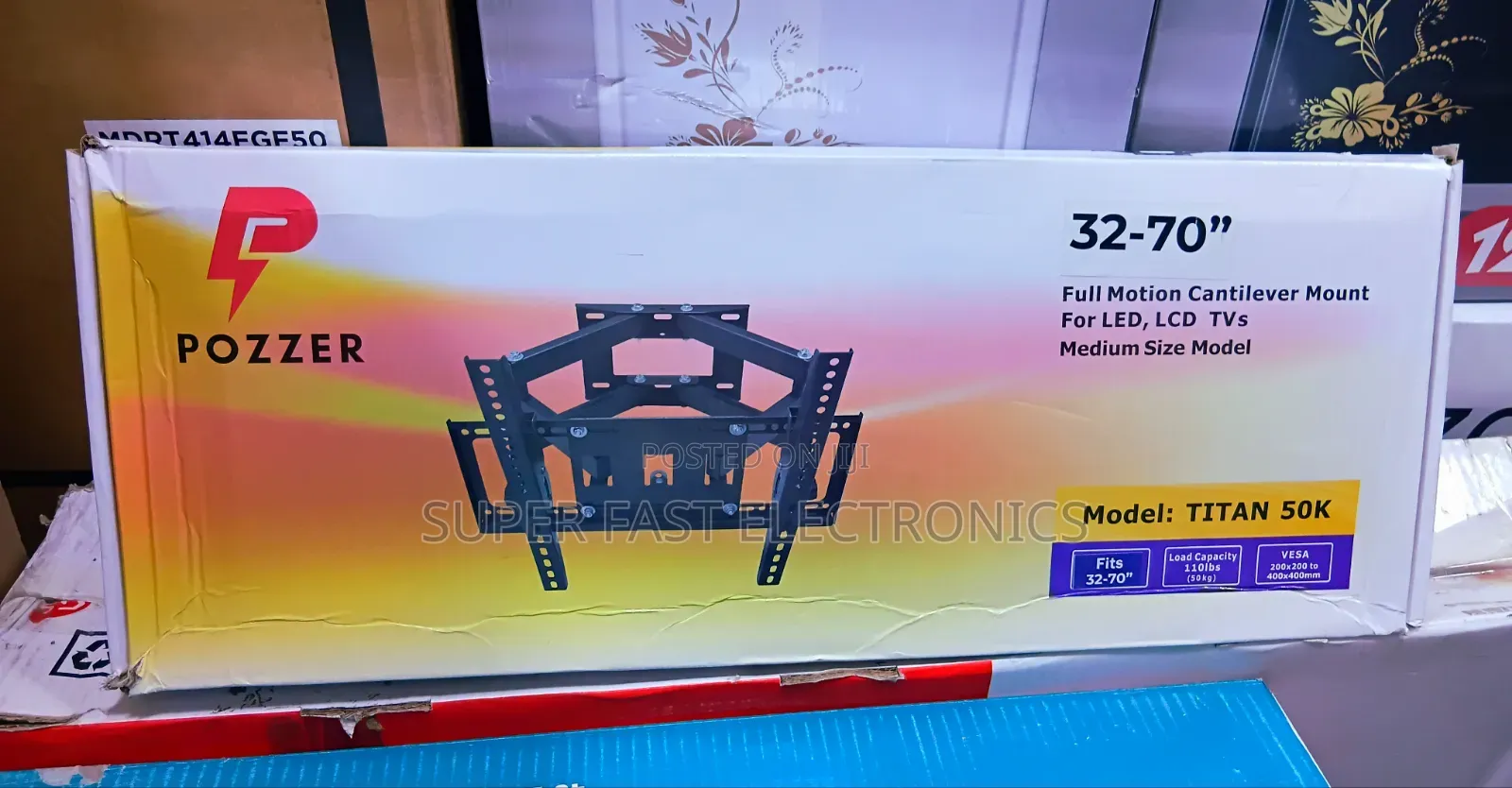 Pozzer TV Wall Mount Full Motion 32–70 Inch – TV Mount