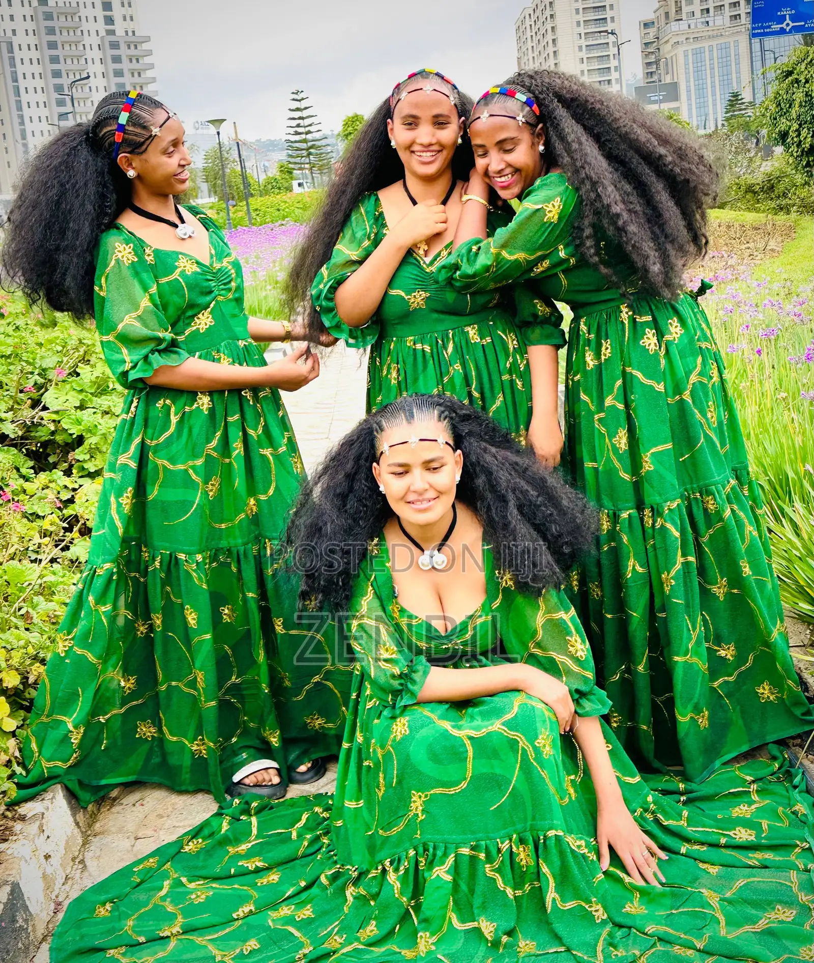 Reen Ashenda 2018 EC Singer Chiffon Dress | Zenbil Chiffon Ethiopia