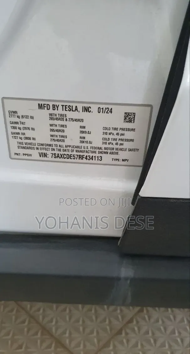 New Tesla Model X 2024 White