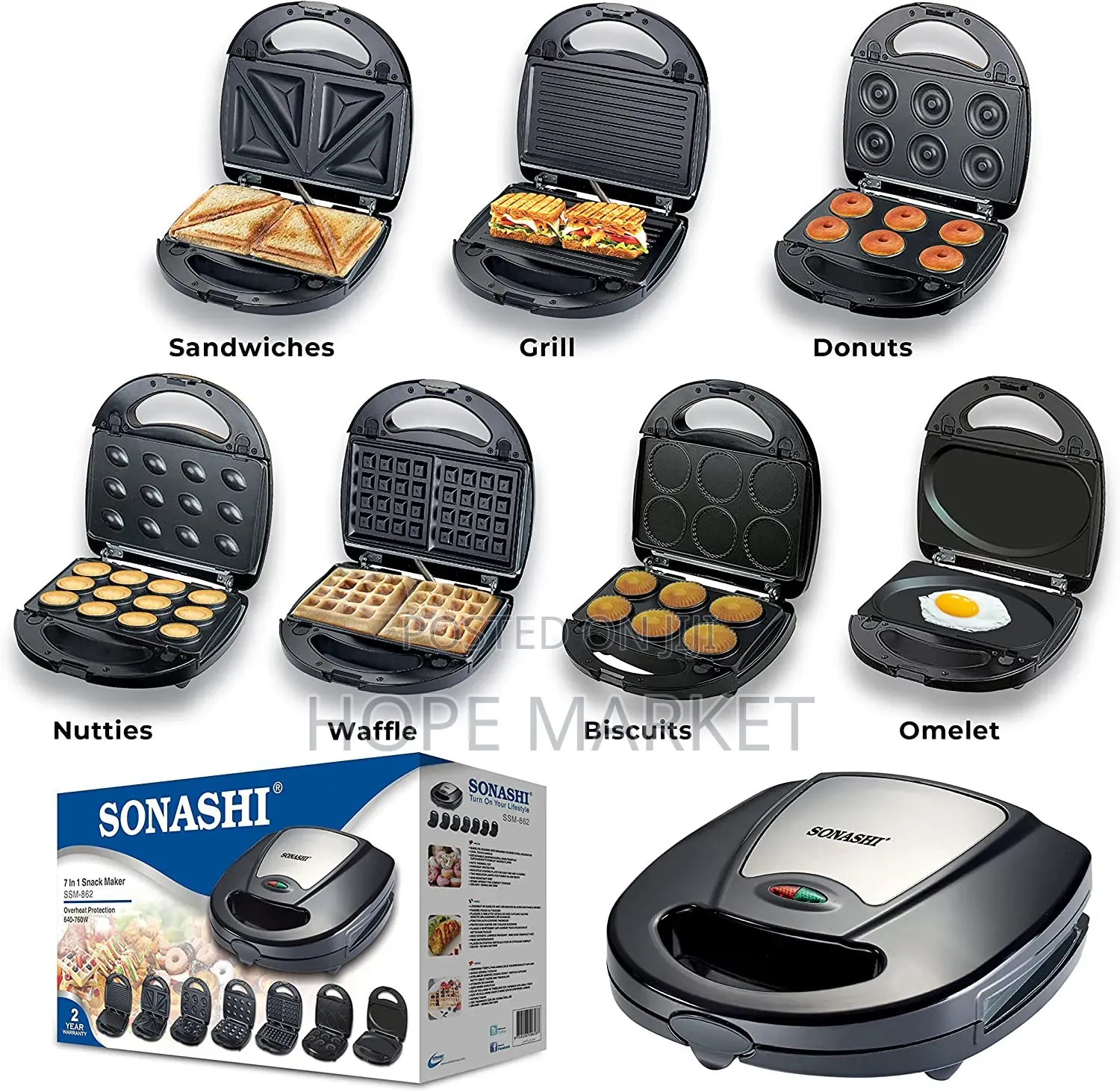 Sonashi Snack Maker 7in1