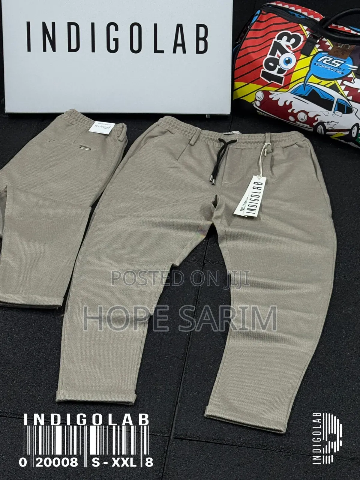 Indigolab Stretch Drawstring Pants: (S- XXl)