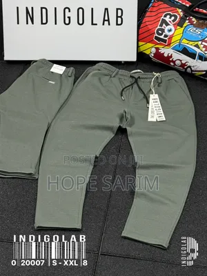 Indigolab Stretch Drawstring Pants: (S- XXl)