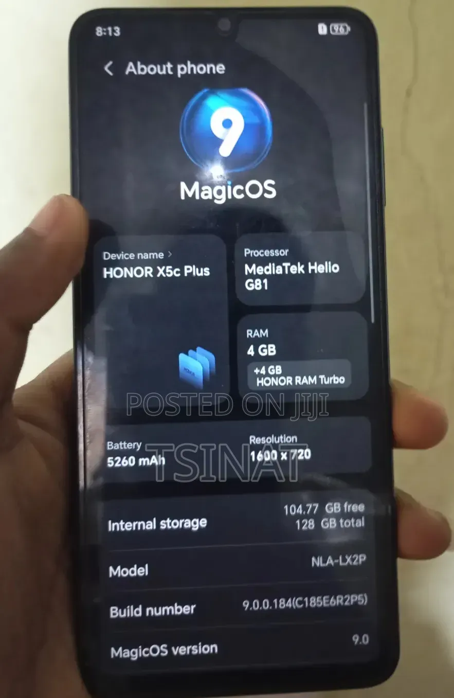 New Honor X5c Plus 128 GB Black