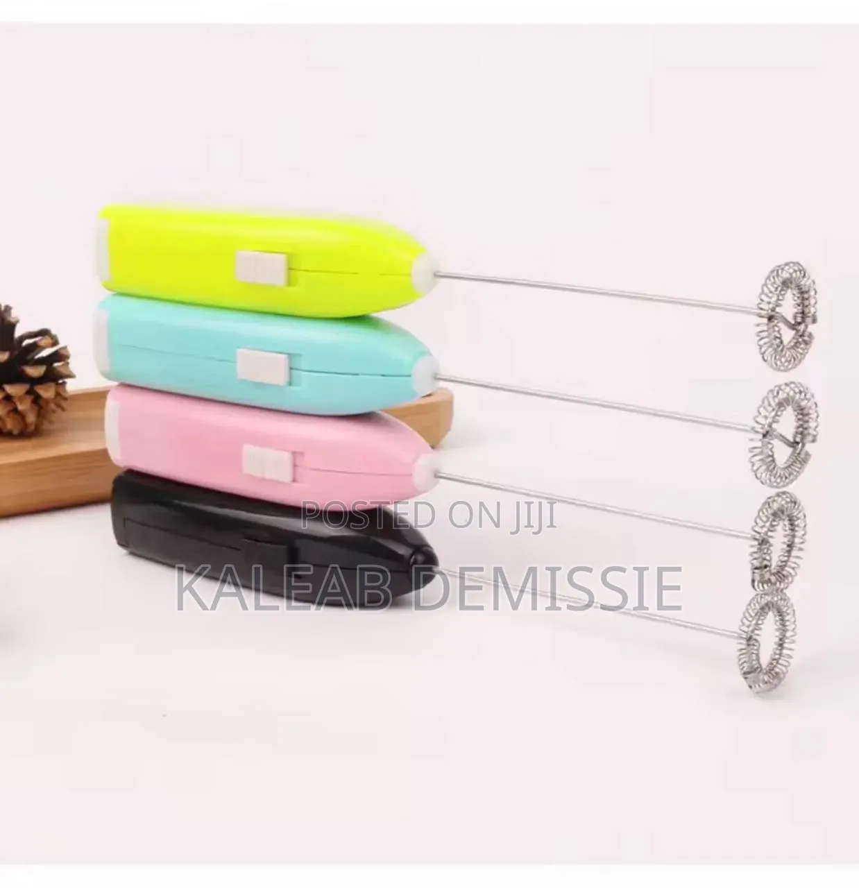 2pcs Electric Milk Frother