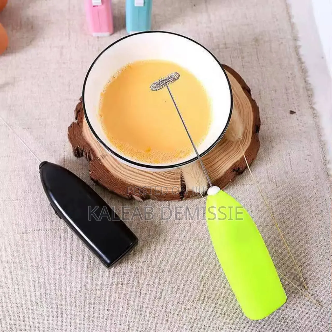2pcs Electric Milk Frother