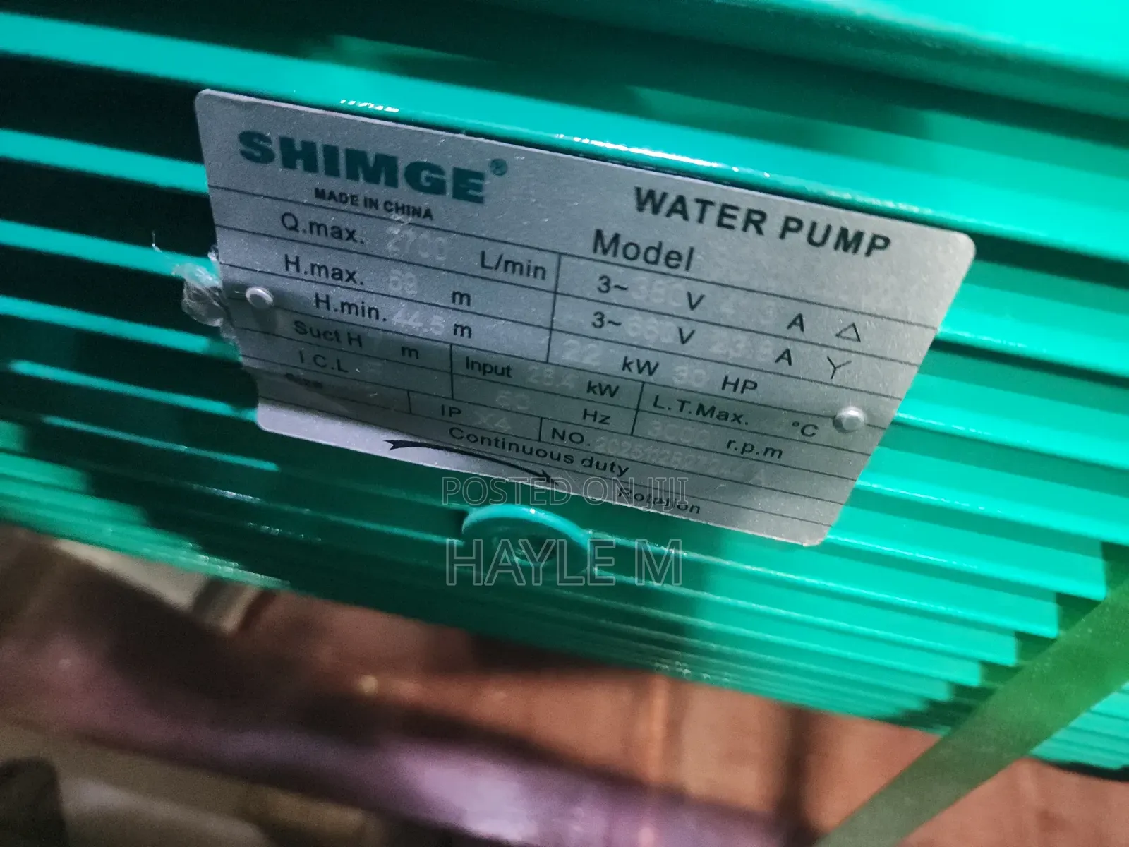 Shimge Surface Water Pump 30hp