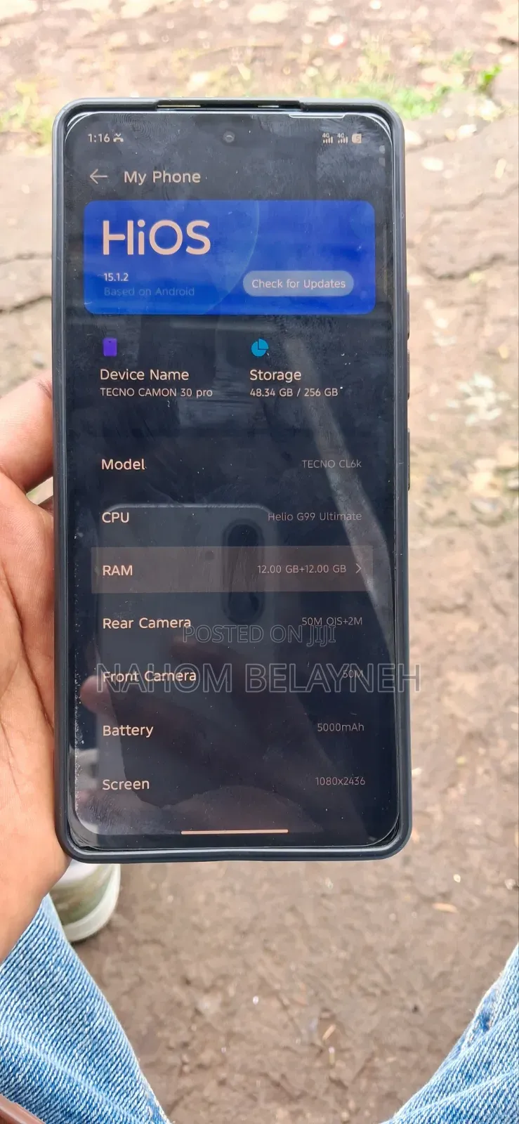 Tecno Camon 30 Pro 5G 256 GB Black