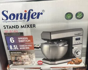 Sonifer 8.5L 6 Speed የሊጥ ማቡኪያ Stand Mixer/ Free Delivery