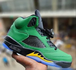 Jordan 5 Retro High Master Quality Yellow Green Color Made in Vietna