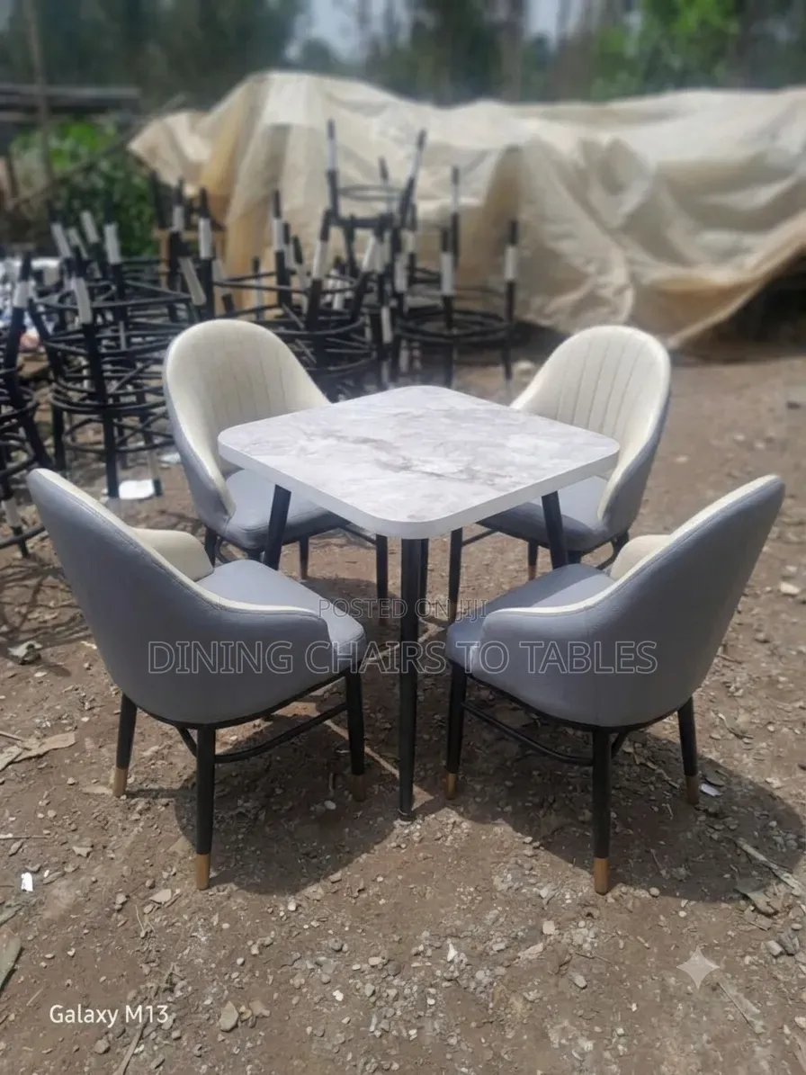 Modern Quality Leather Restaurant Chairs to Tables