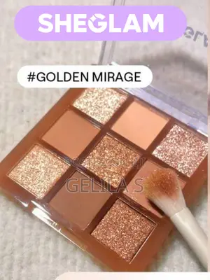SHEGLAM Golden Mirage 9-Pan Eyeshadow Palette Brand Beauty Cosmetic