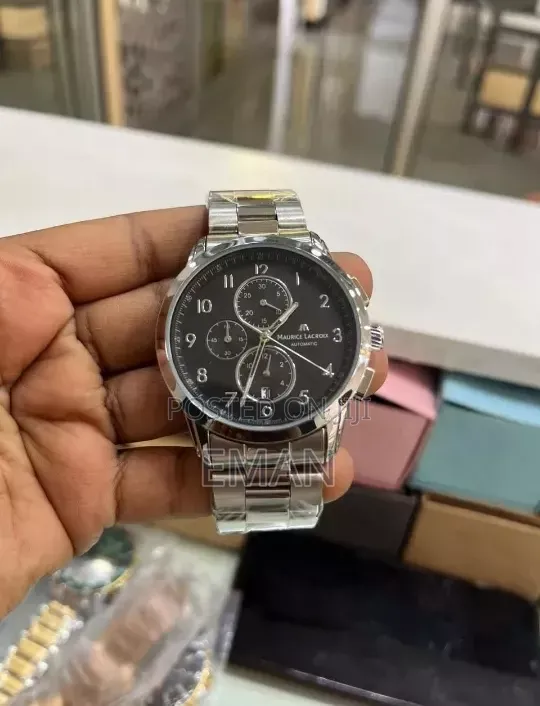 Maurice Lacroix Automatic Men's Stainless Steel Watch – Black Dial