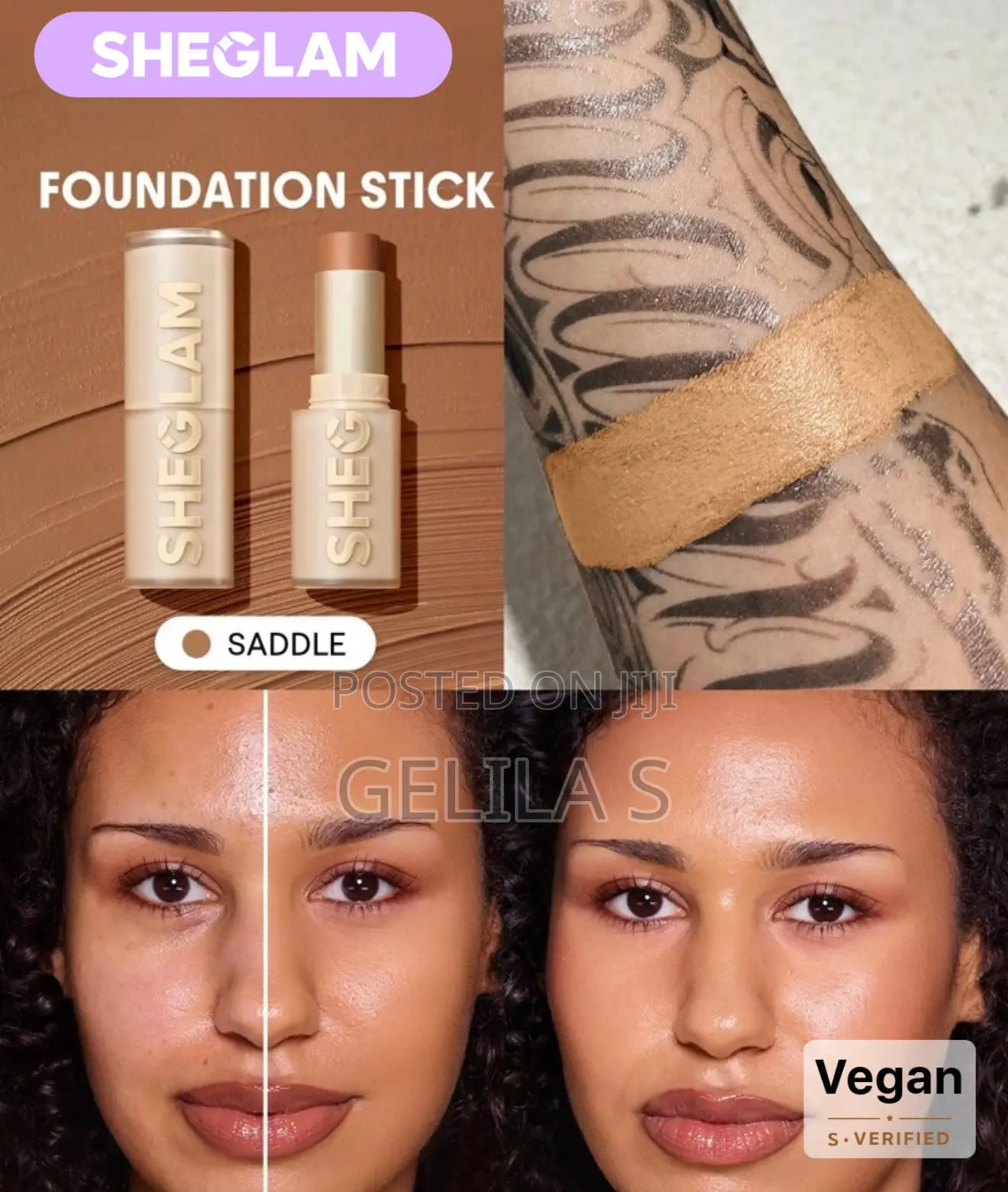SHEGLAM Skin Magnet High Coverage Foundation Stick-Truffle