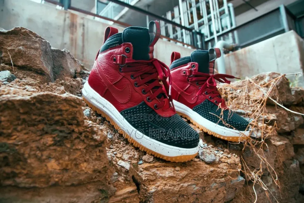 Nike Lunar Force 1 Duckboot Sneakers Blak Team Red