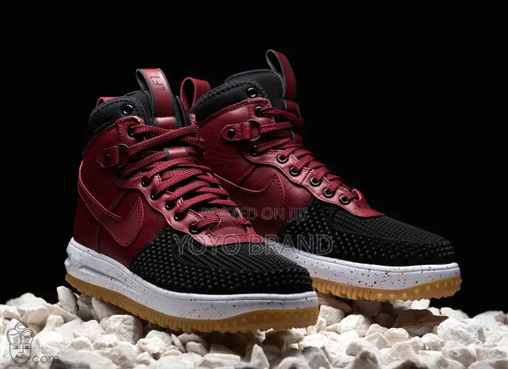 Nike Lunar Force 1 Duckboot Sneakers Blak Team Red