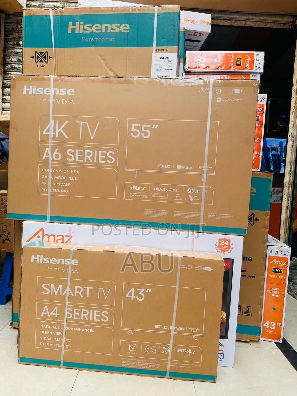 Hisense 55" Smart TV – ዲስክሪብሽን