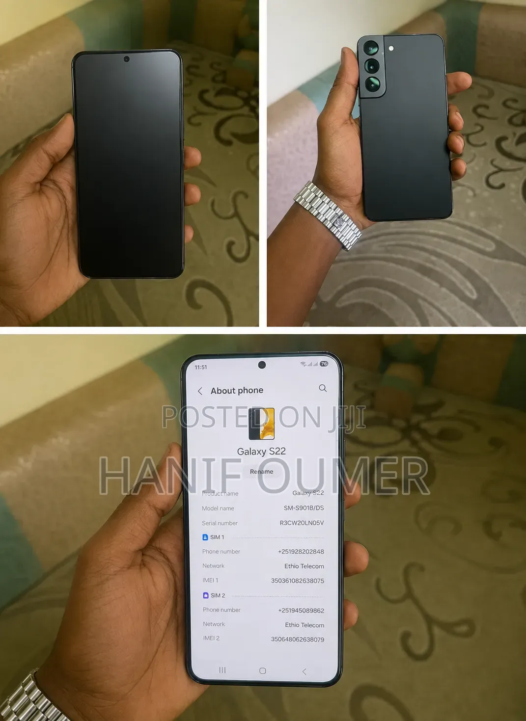 Samsung Galaxy S22 5G 128 GB Black
