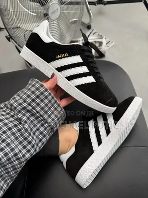 Adidas Gazelle Black and White Shoes