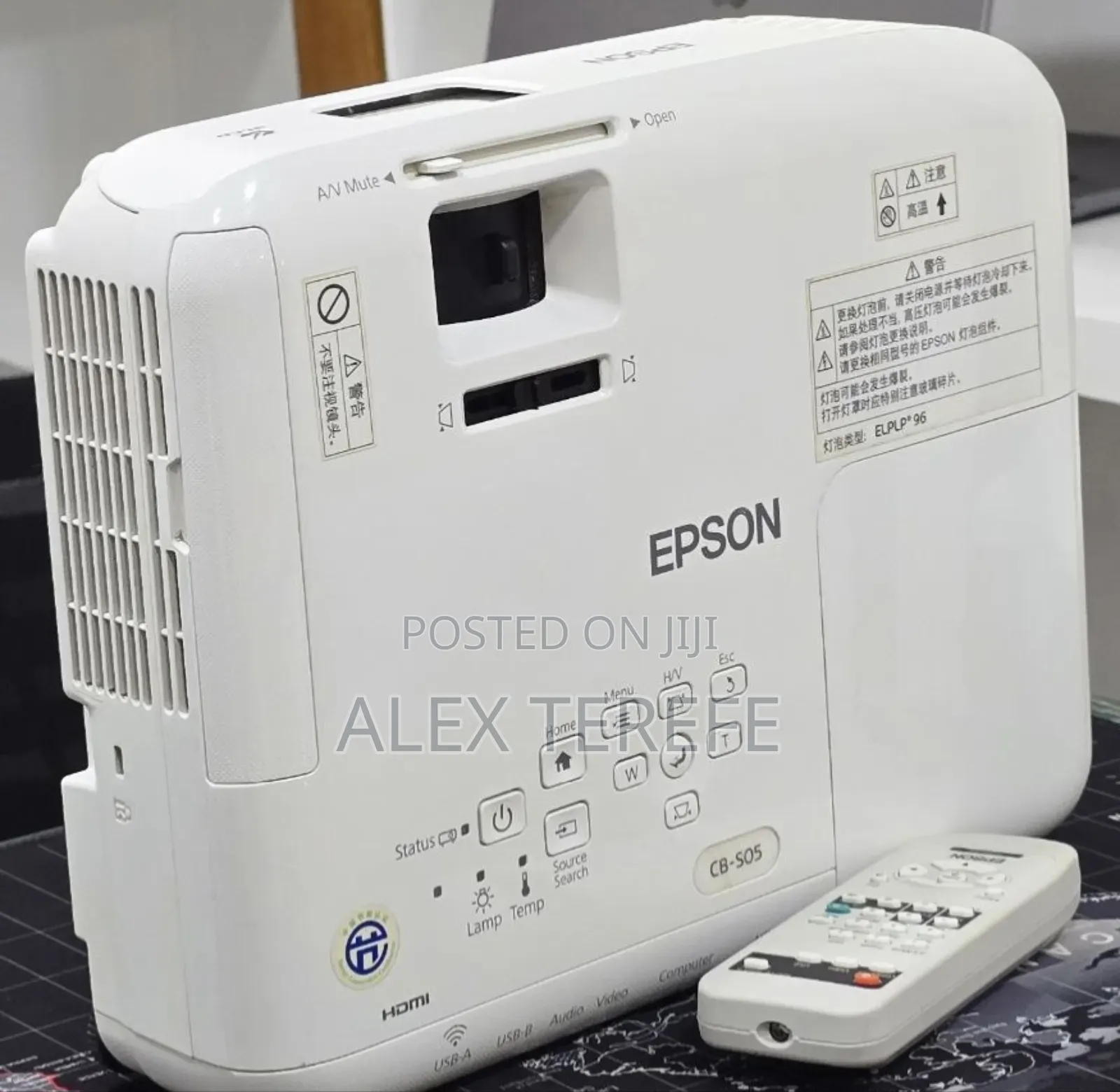 Epson Projector With Remote Model Name: EB-S05