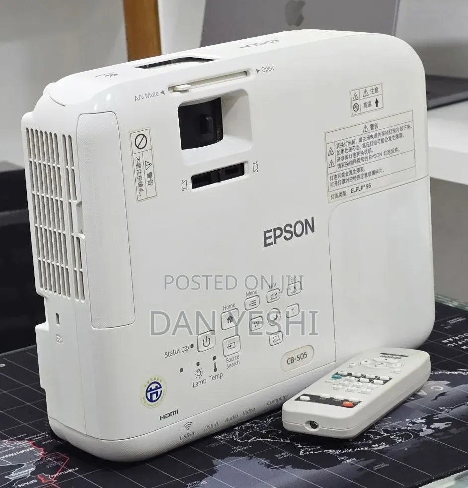 Epson Projector With Remote 
Model Name: EB-S05
Hardware