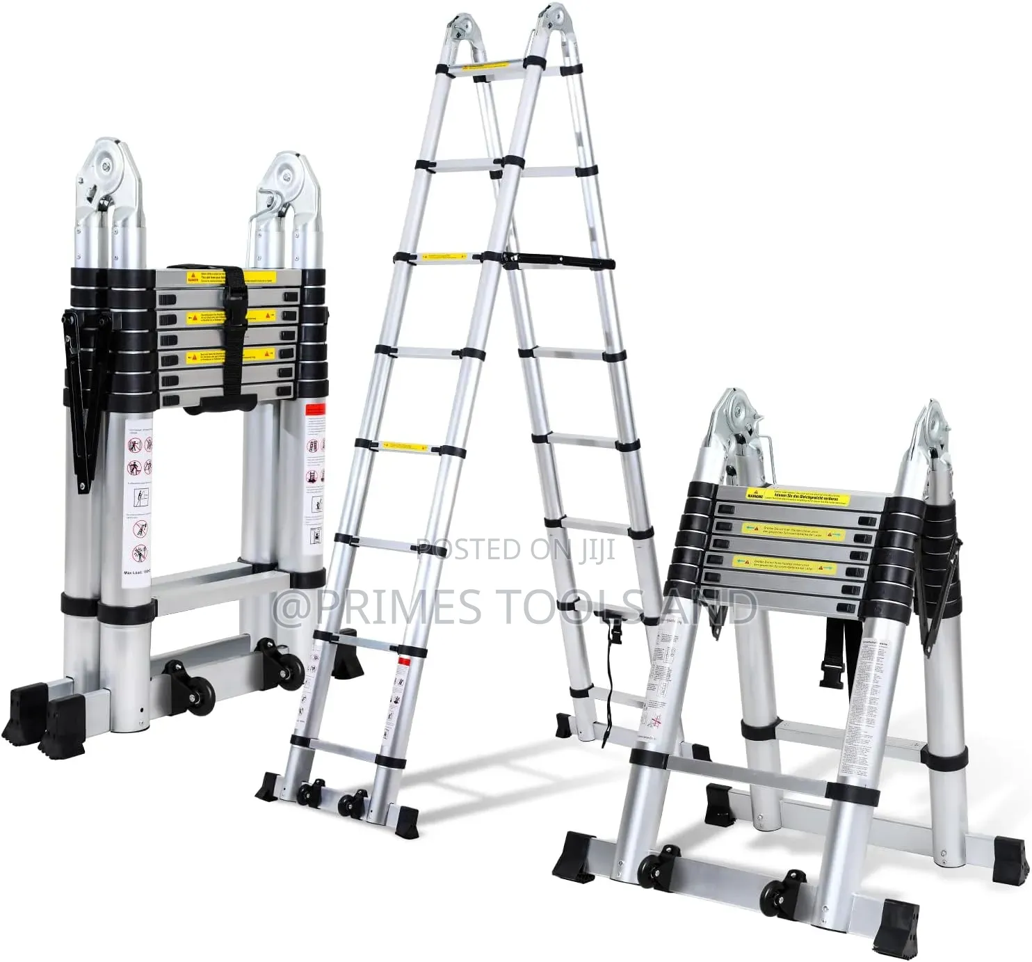 Telescopic Aluminum Ladder | Foldable Extension Ladder | ቴሌስኮፒክ አሉሚኒየም