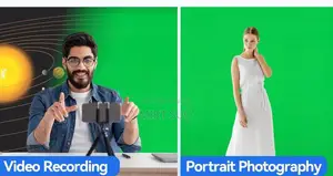 Professional 3mx3m Chromakey Green Screen Backdrop Cloth