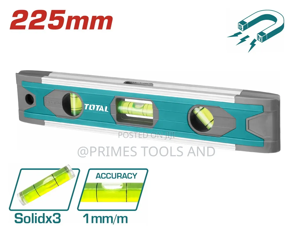TOTAL Spirit Level Aluminum Bubble Level