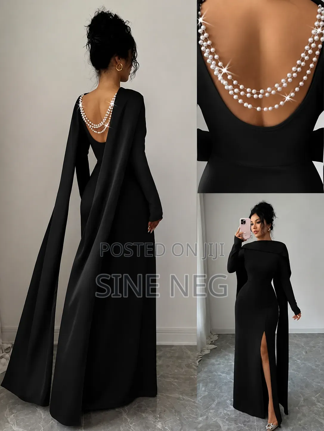 Elegant Long Sleeve Mermaid Dress