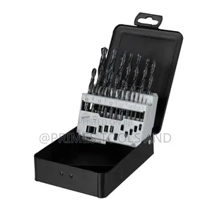 Drill Bit Set With Durable Metal Case