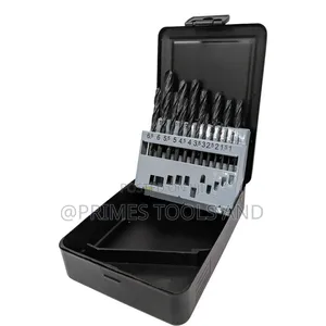 Drill Bit Set With Durable Metal Case