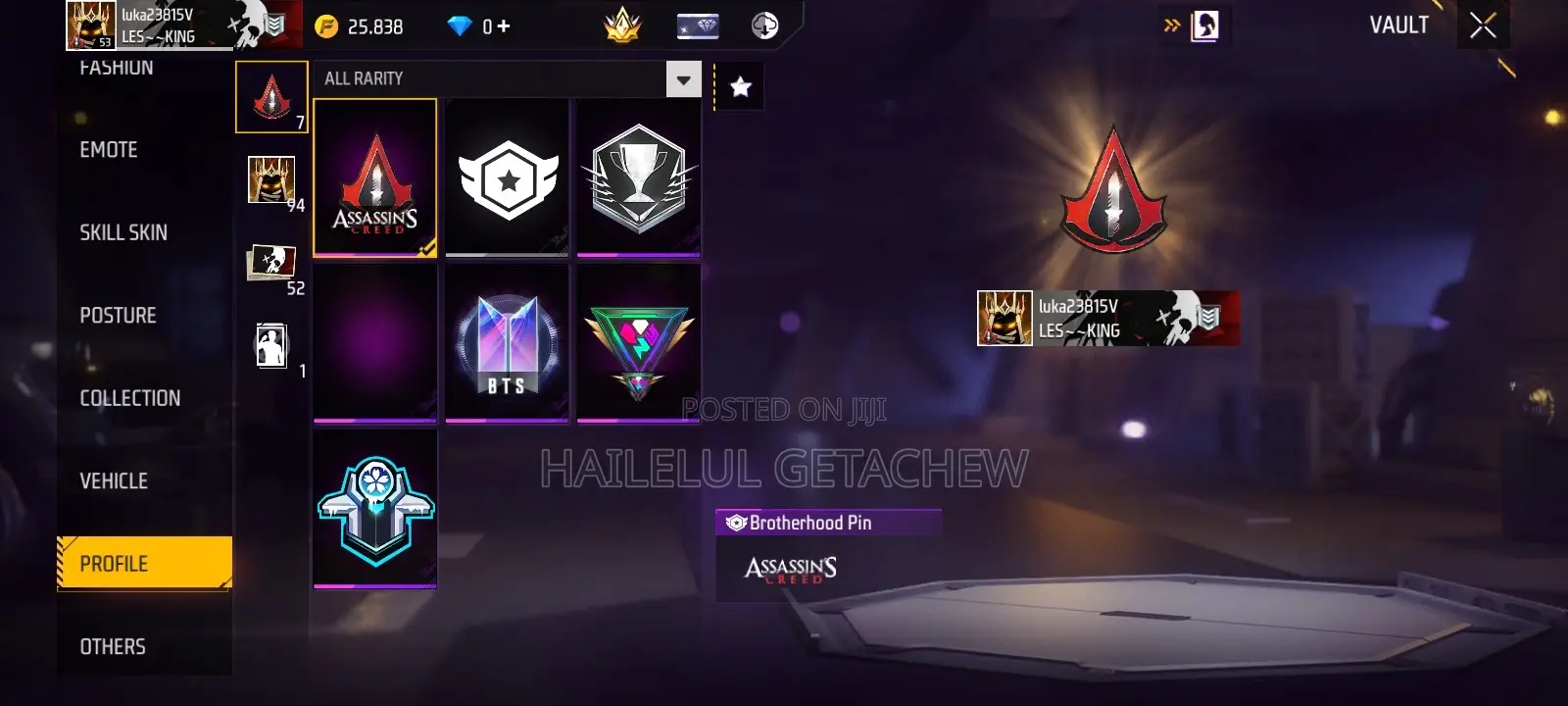 Free Fire 5-Year OG Account | 9 Mythic + 13 Epic Guns | 17 Emotes