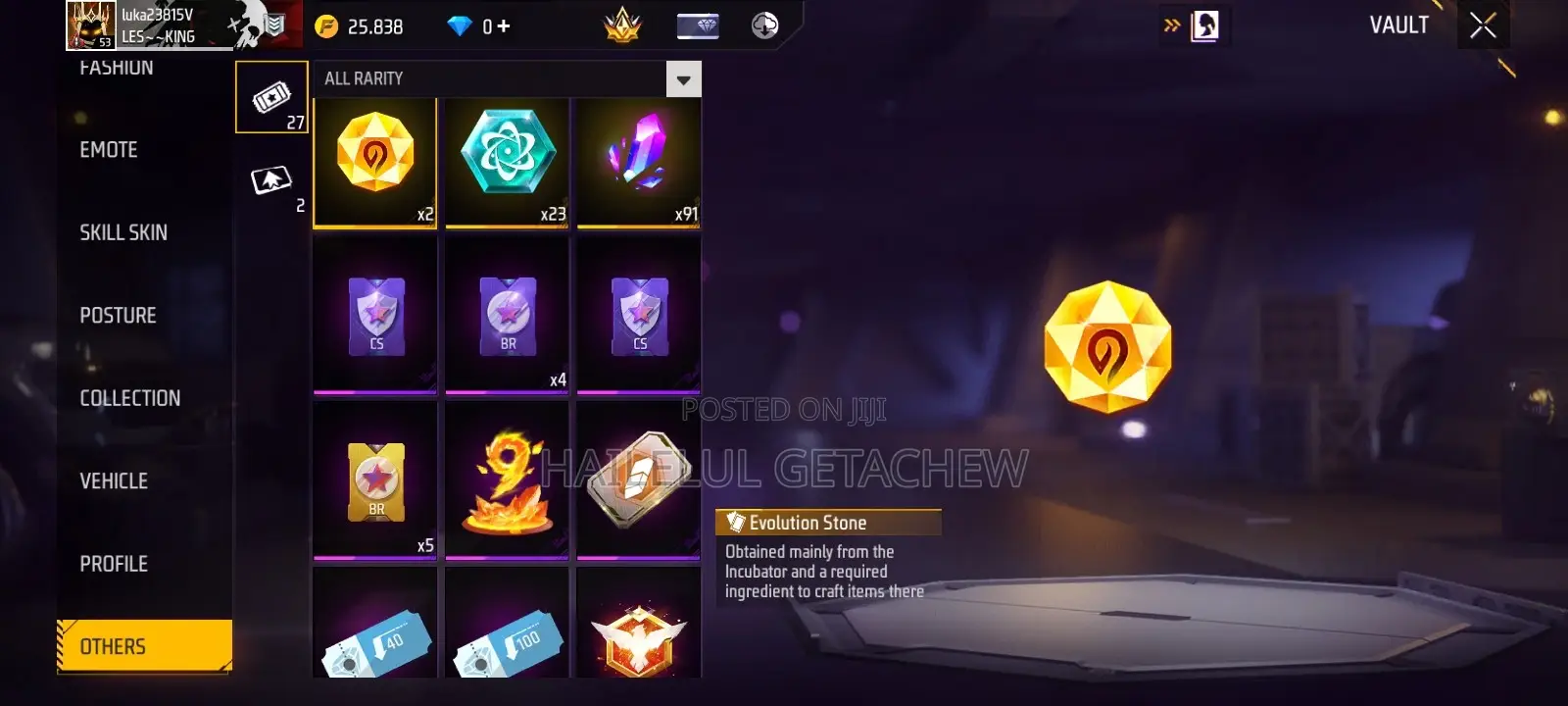 Free Fire 5-Year OG Account | 9 Mythic + 13 Epic Guns | 17 Emotes