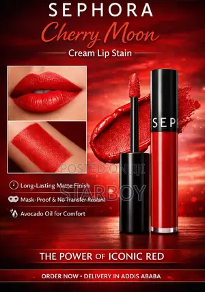 Authentic Sephora Lipstick – Coral Sunset (Metallic Coral)