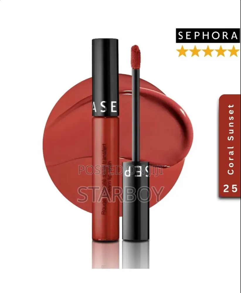 Authentic Sephora Lipstick – Coral Sunset (Metallic Coral)