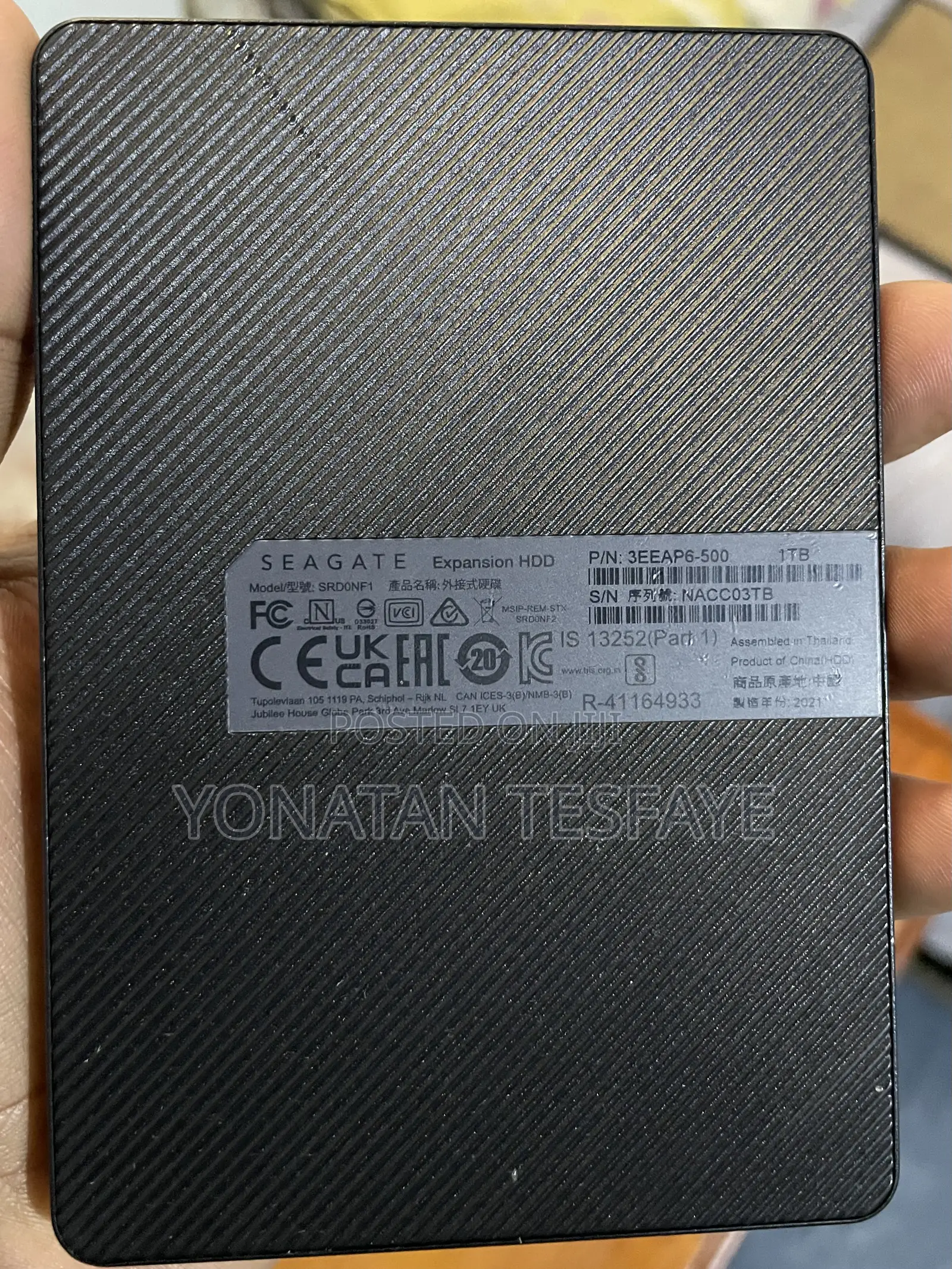 Seagate Hard Disk 1tb Original