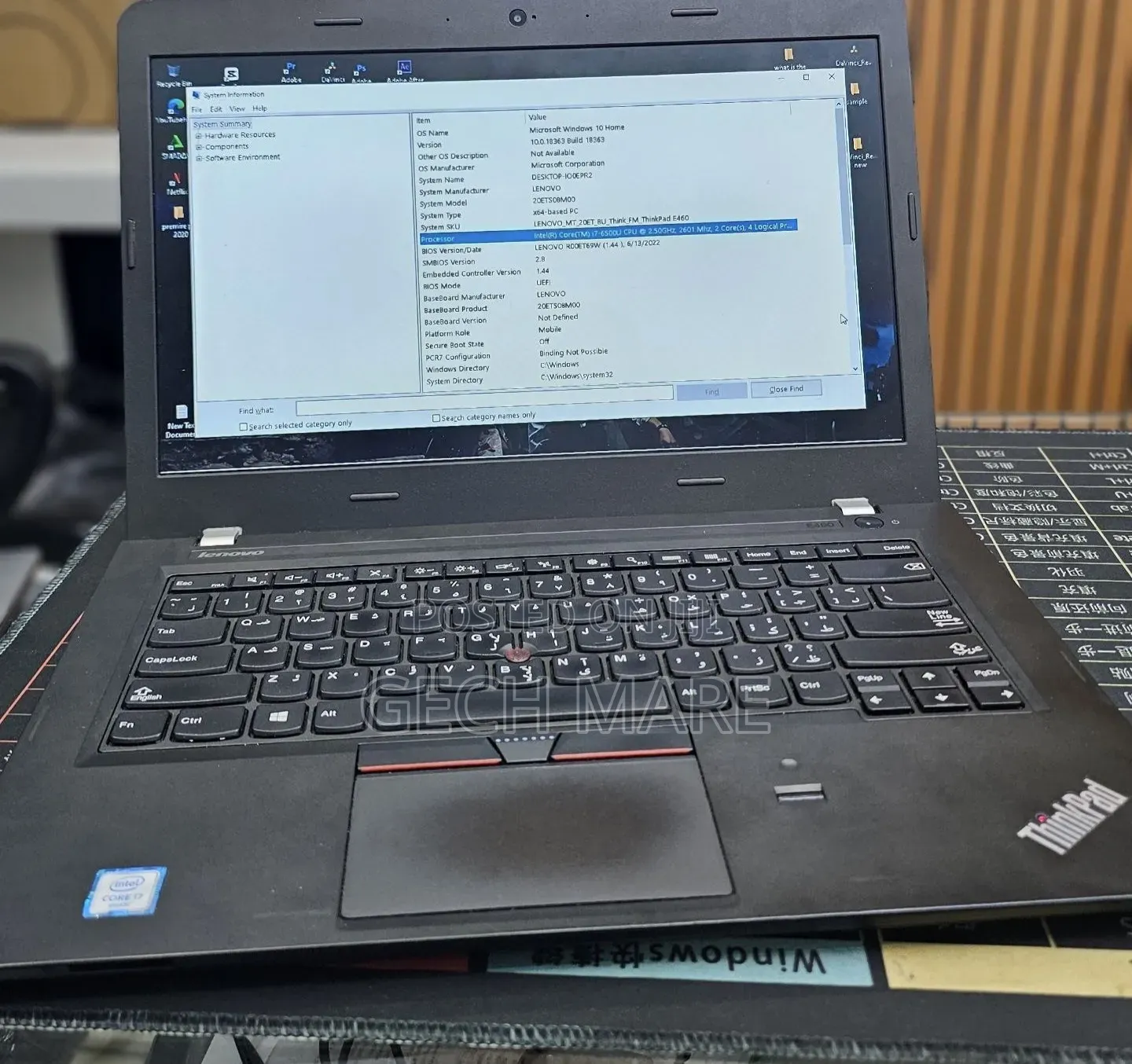 New Laptop Lenovo ThinkPad E470 12GB Intel Core i5 SSD 512GB
