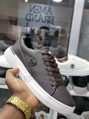 Timberland Chocolate Flat Leather Mens