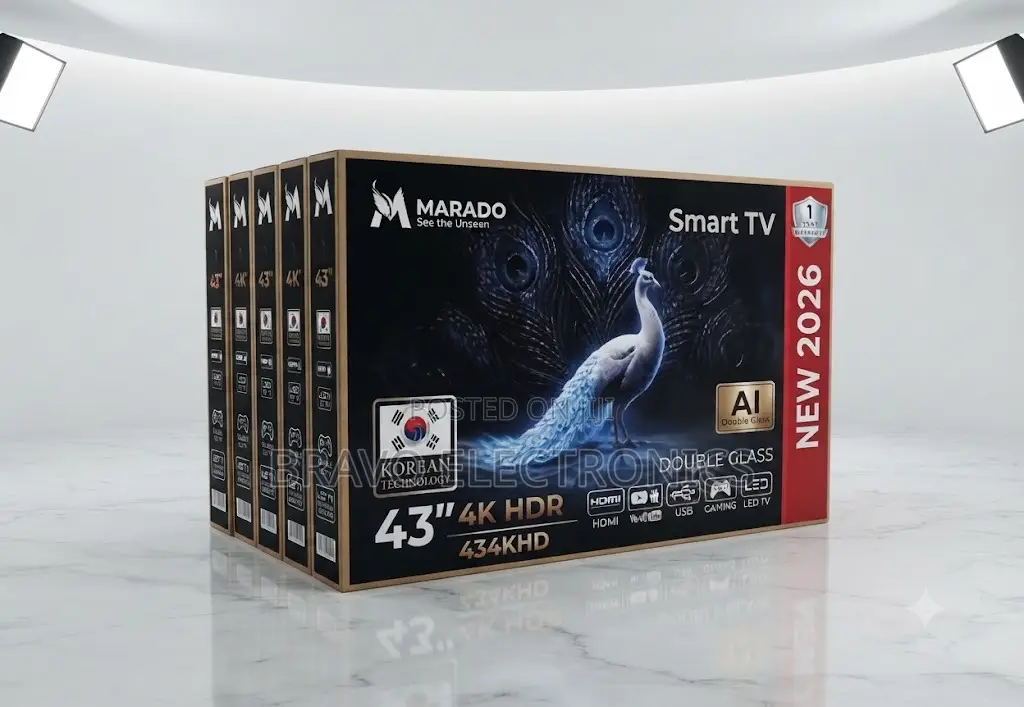  MARADO 43” Smart TV – New Model | Double Screen | AI HDR