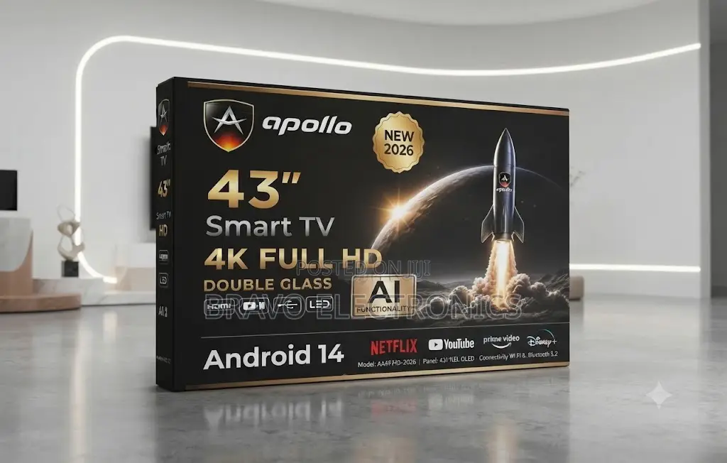  Apollo 43” UHD Smart TV – Android 14 | AI Technology | New Model