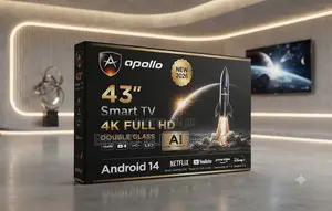  Apollo 43” UHD Smart TV – Android 14 | AI Technology | New Model